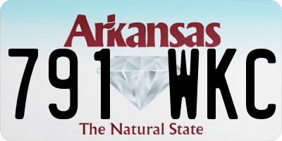 AR license plate 791WKC