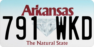 AR license plate 791WKD