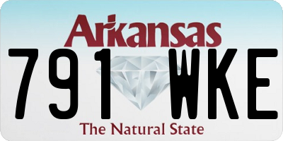AR license plate 791WKE