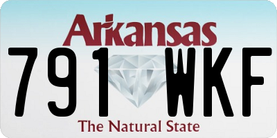 AR license plate 791WKF
