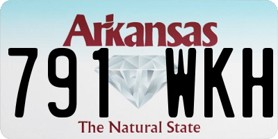 AR license plate 791WKH