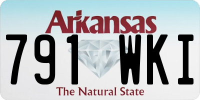 AR license plate 791WKI