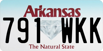 AR license plate 791WKK