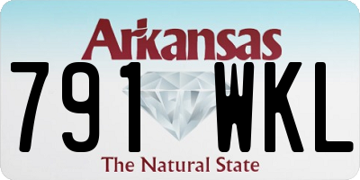 AR license plate 791WKL