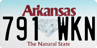 AR license plate 791WKN