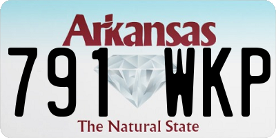 AR license plate 791WKP