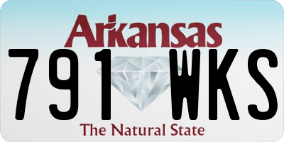 AR license plate 791WKS