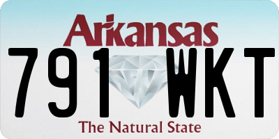 AR license plate 791WKT