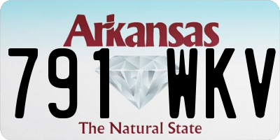 AR license plate 791WKV