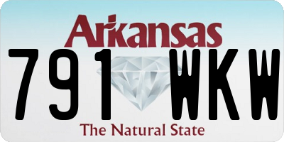 AR license plate 791WKW