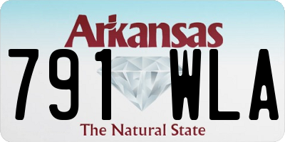 AR license plate 791WLA