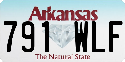 AR license plate 791WLF