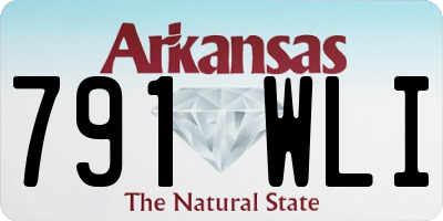 AR license plate 791WLI
