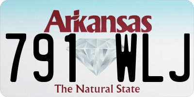 AR license plate 791WLJ