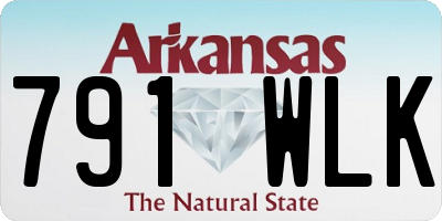 AR license plate 791WLK