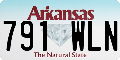 AR license plate 791WLN