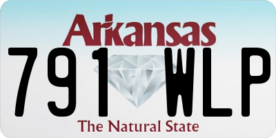 AR license plate 791WLP