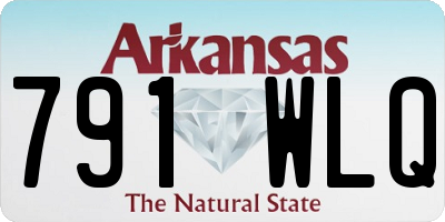 AR license plate 791WLQ