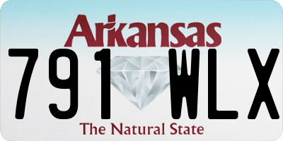 AR license plate 791WLX
