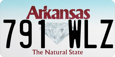 AR license plate 791WLZ