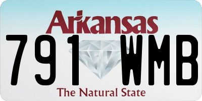 AR license plate 791WMB