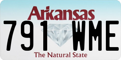 AR license plate 791WME