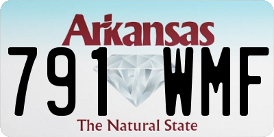 AR license plate 791WMF