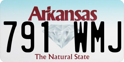 AR license plate 791WMJ