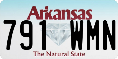 AR license plate 791WMN