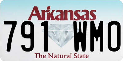AR license plate 791WMO