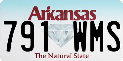 AR license plate 791WMS