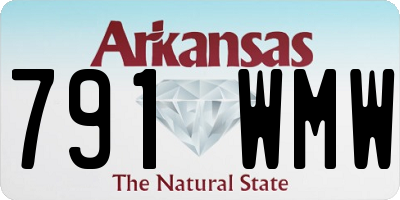 AR license plate 791WMW