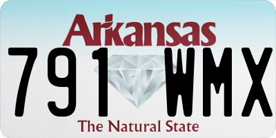 AR license plate 791WMX
