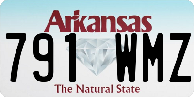 AR license plate 791WMZ