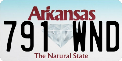 AR license plate 791WND