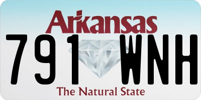 AR license plate 791WNH