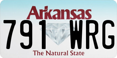 AR license plate 791WRG