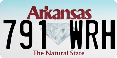 AR license plate 791WRH