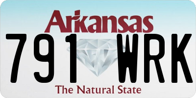 AR license plate 791WRK
