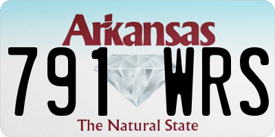 AR license plate 791WRS