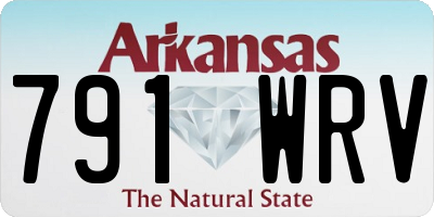 AR license plate 791WRV