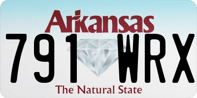 AR license plate 791WRX