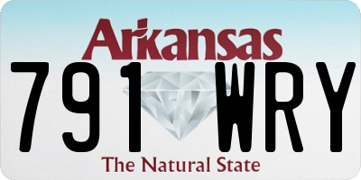 AR license plate 791WRY