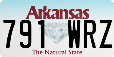 AR license plate 791WRZ