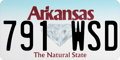 AR license plate 791WSD