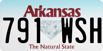 AR license plate 791WSH