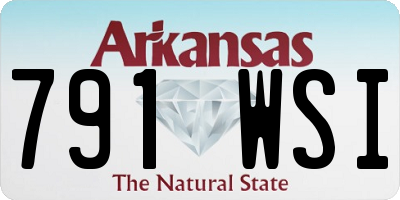 AR license plate 791WSI