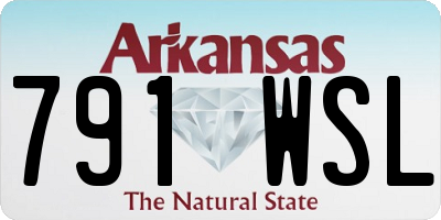 AR license plate 791WSL