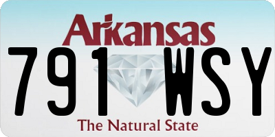 AR license plate 791WSY