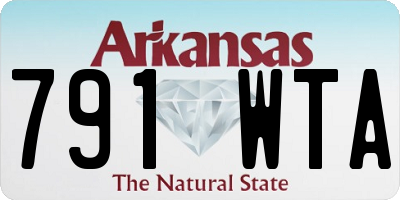 AR license plate 791WTA